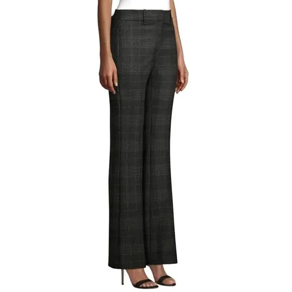 Elie Tahari Anna Shadow Plaid Pants EUC